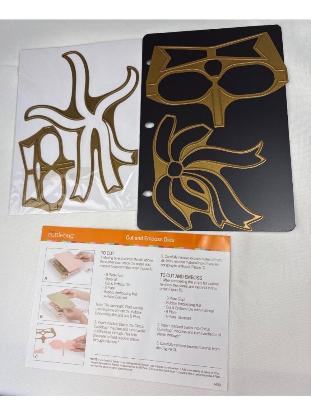 Anna Griffin Ribbon & Bow Cut Emboss Metal Dies Crafting Card Making Fun